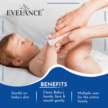 Evelance Soft Cleansing Baby Wet Wipes With Out Lid