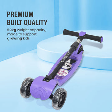 EVELANCE Lil Roamer Scooter Foldable Kick Skating Cycle| Skate Scooter for Kids(Max User Weight: 50Kg) Kids Scooter Purple