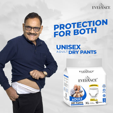 EVELANCE Adult Dry Pants – 12Hr Absorption & Odor Lock Protection